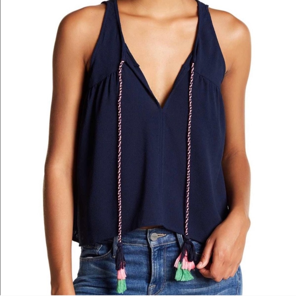 Romeo & Juliet couture pom pom tank size small nwot